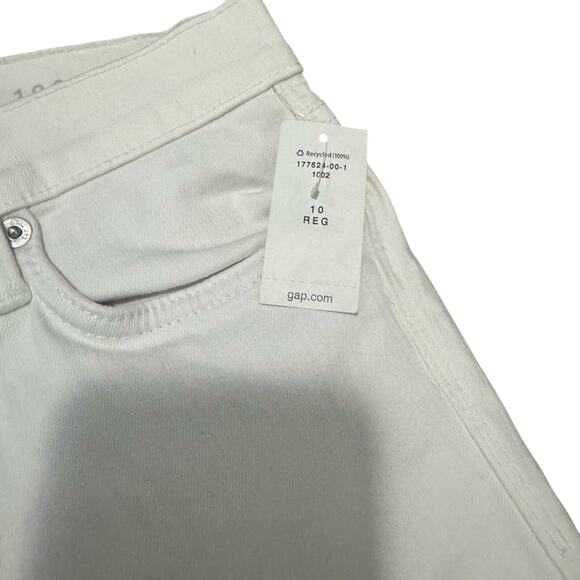 NWT Gap 1969 True Skinny Ankle Jeans White Women's Size 30 Stretch Denim - Picture 3 of 8
